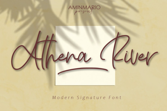 Athena River Typeface for Elegant Branding