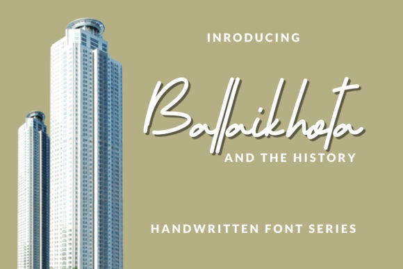 Ballaikhota: A Handwritten Font for Web Design