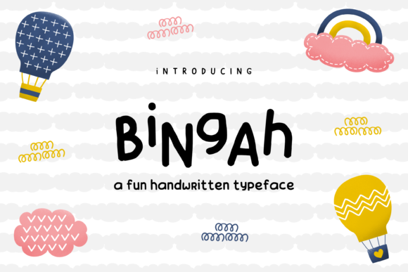 Bingah: A Playful Handwritten Font for Editorial Design
