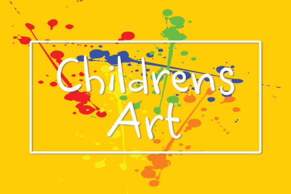 Childrens Art Font for Web Design
