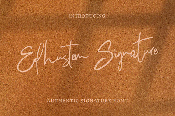 Edhustem Signature Font for Modern Brands