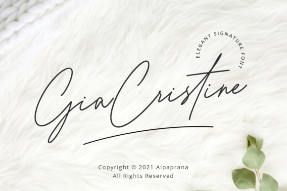 Gia Cristine: A Delicate Script Font for Makers