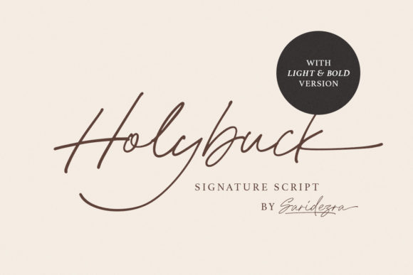 Holybuck: A Script Font for Elegant Branding