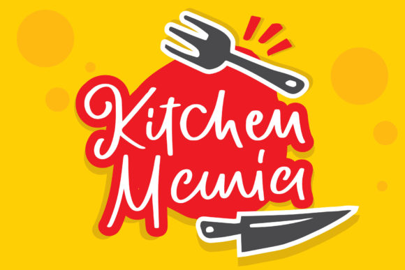 Kitchen Mania Font Review for Brand Designers