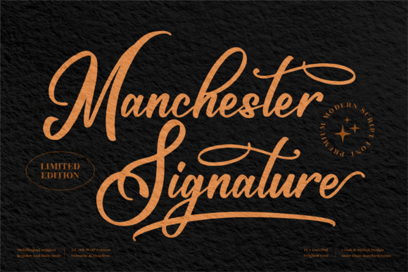 Manchester Signature: The Elegant Script Font for Crafters