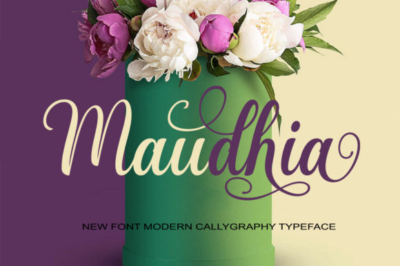 Maudhia: An Elegant Script Font for Editorial Design
