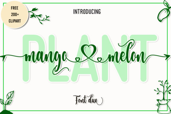 Plant Mangomelon: A Dainty Font for Editorial Design