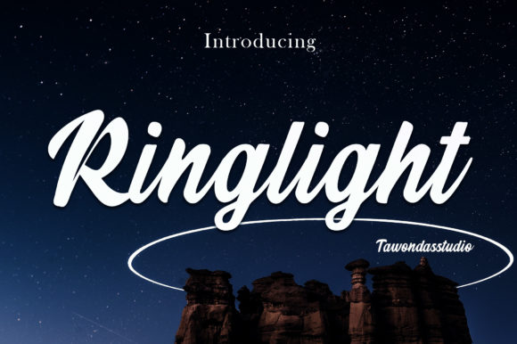 Ringlight: A Bold Script Font for Marketers
