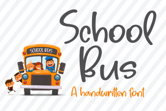 School Bus Font: A Handwritten Typeface for Makers