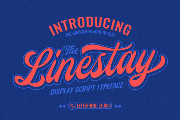 The Linestay: A Bold Vintage Script Font for Branding
